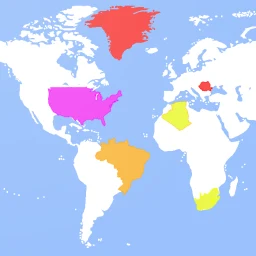 TrueWorld Maps: خرائط العالم