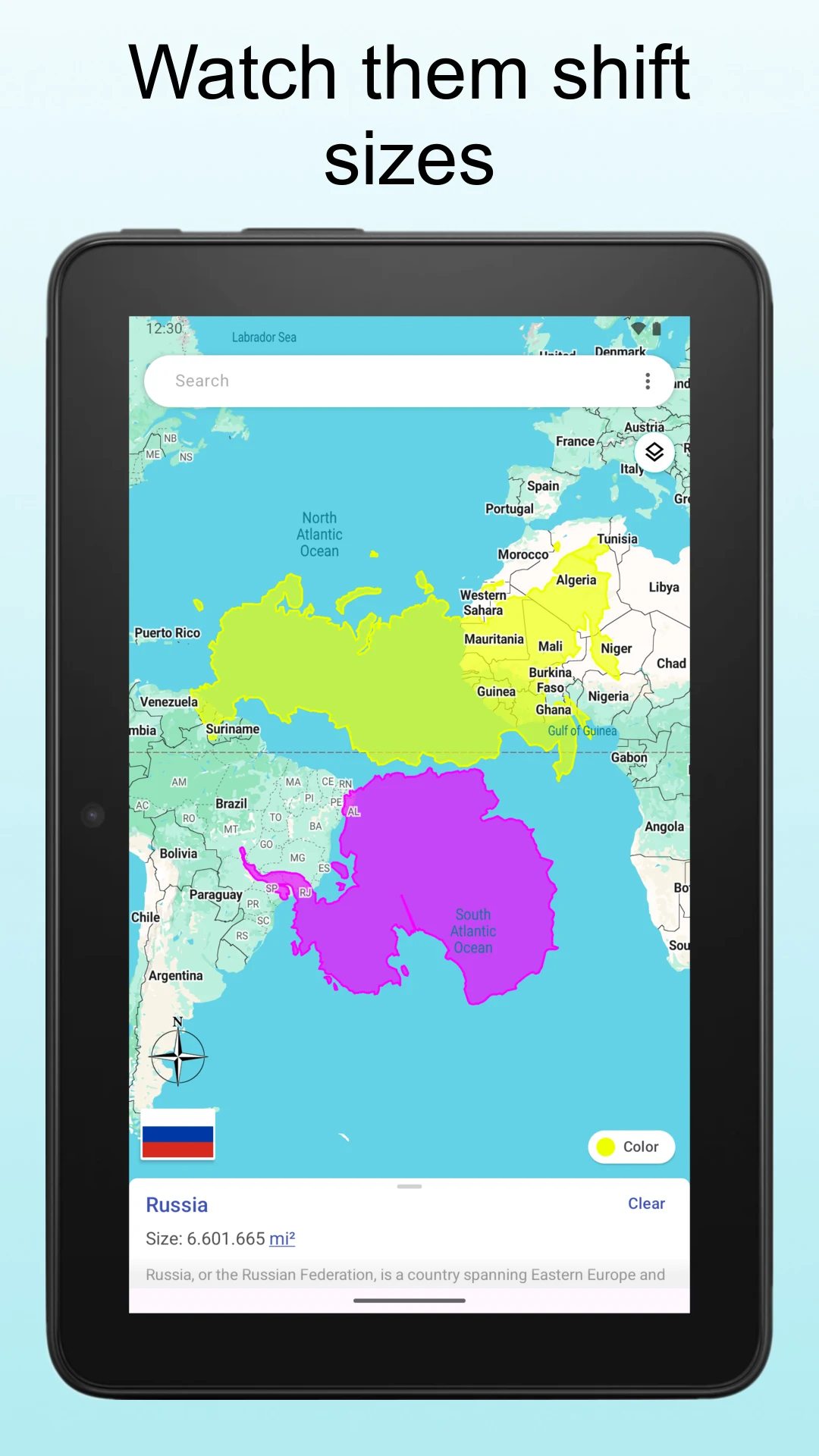 TrueWorld Maps: Country Facts screenshot