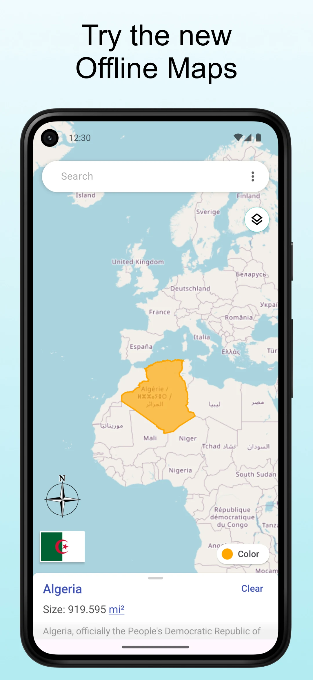 TrueWorld Maps: Country Facts screenshot